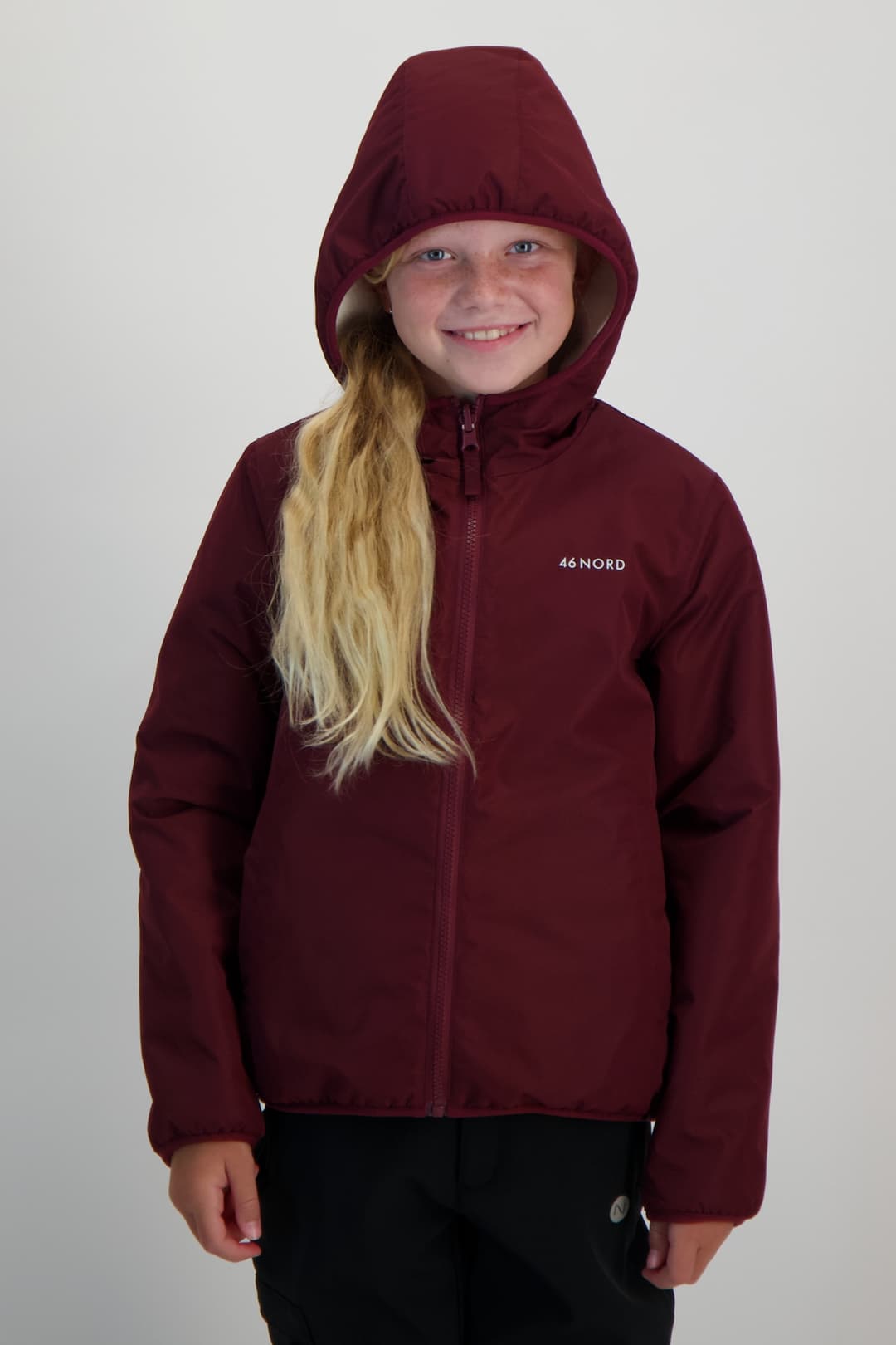 46 NORD Reversible Kinder Outdoorjacke Weiss, , Größe: 140