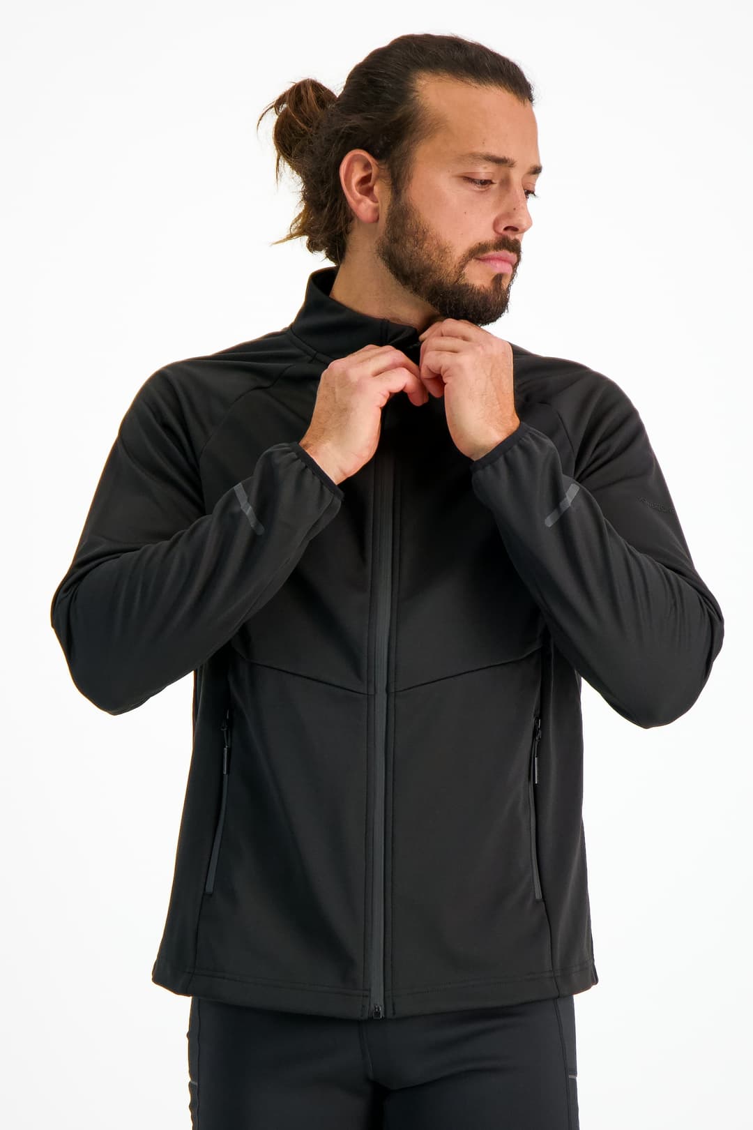 POWERZONE Softshell Herren Laufjacke Schwarz, Herren, Größe: XL
