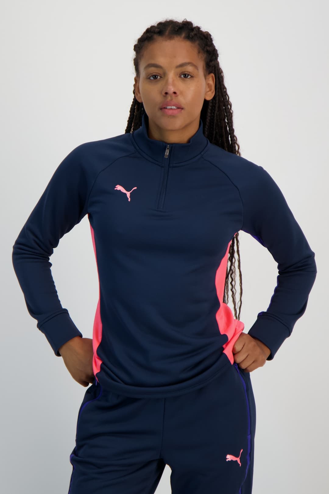 PUMA individualBLAZE Damen Longsleeve Blau, Damen, Größe: M
