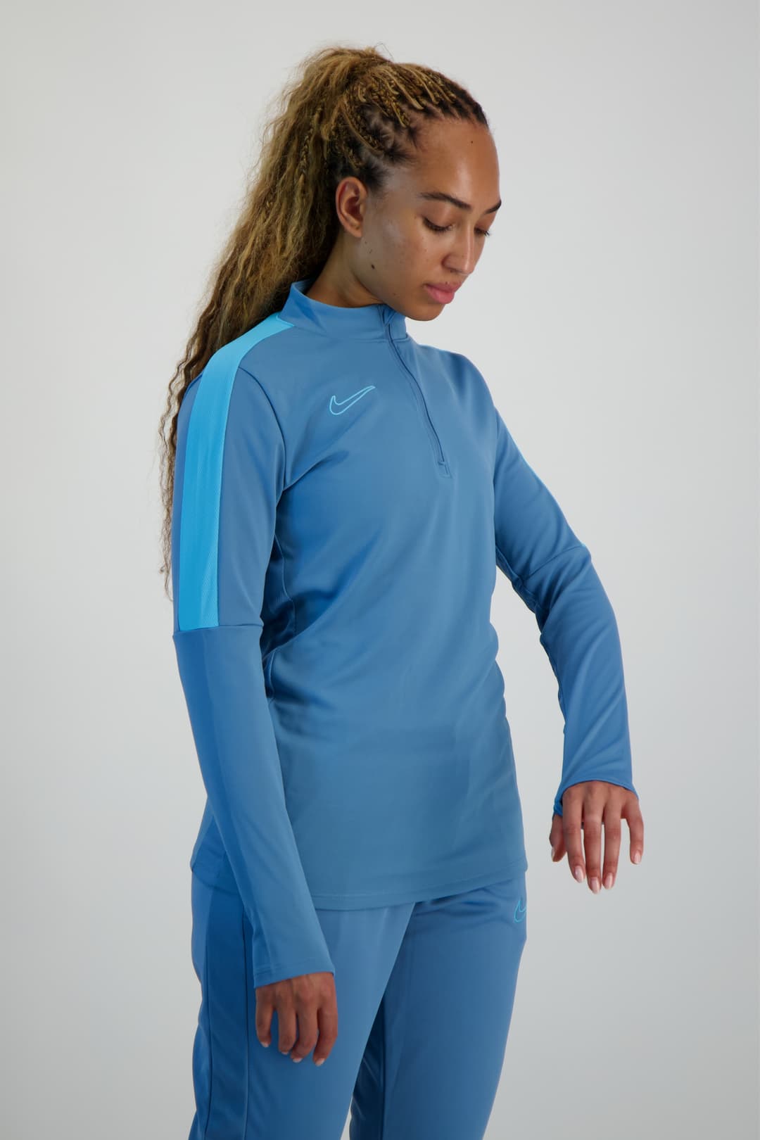 Nike Dri-FIT Academy Damen Longsleeve Blau, Damen, Größe: M