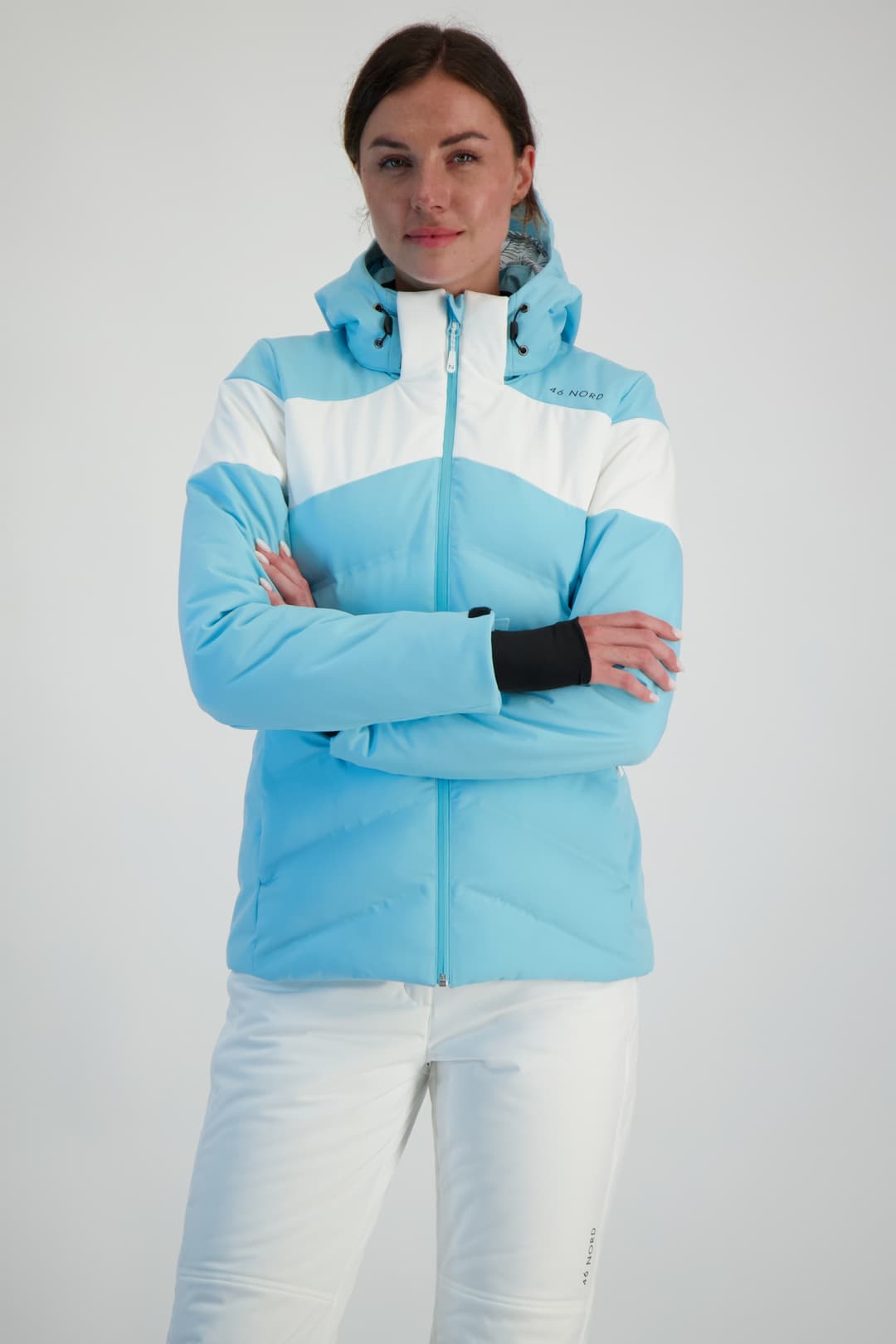 46 NORD Damen Skijacke Blau, Damen, Größe: 44