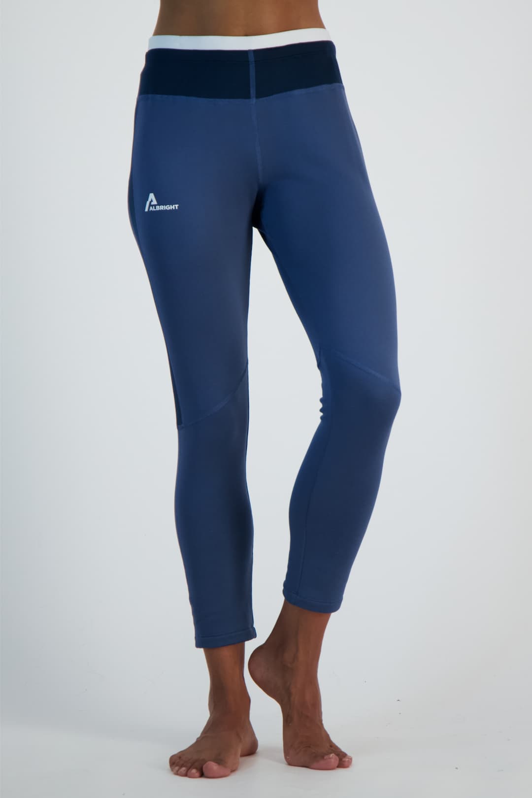 ALBRIGHT Damen 7/8 Thermohose Blau, Damen, Größe: 40