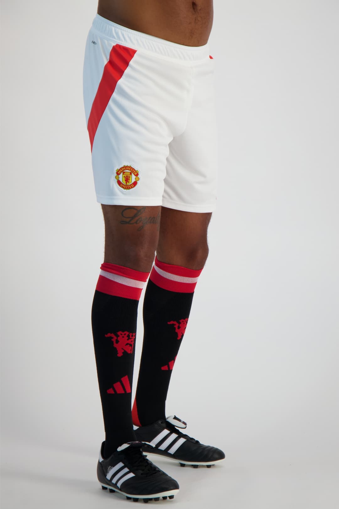 adidas Manchester United Home Replica Herren Short 24/25 Weiss, Herren, Größe: S