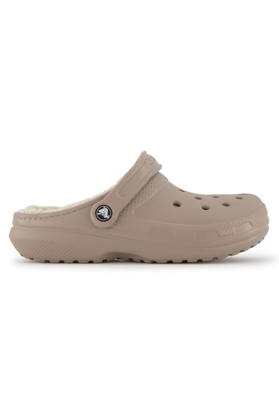 Crocs Classic Lined Clog Damen Slipper Beige, Damen, Größe: 36/37