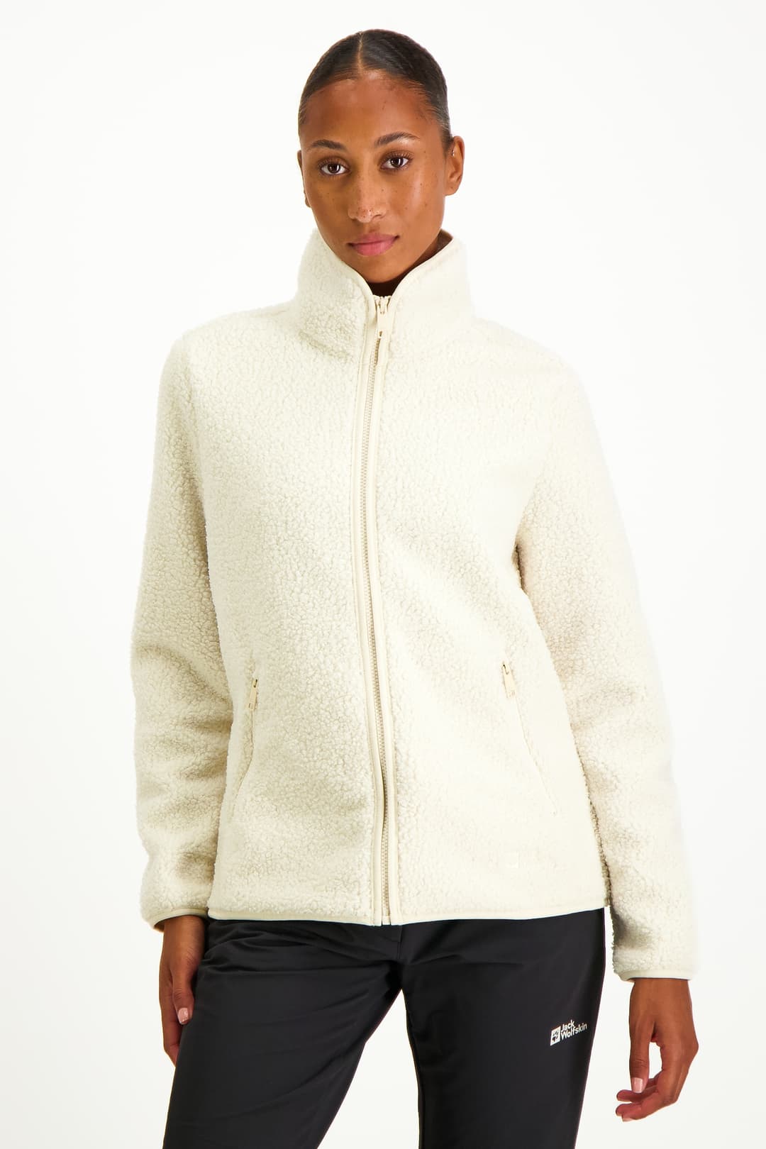 Jack Wolfskin High Curl Damen Midlayer Beige, Damen, Größe: XL