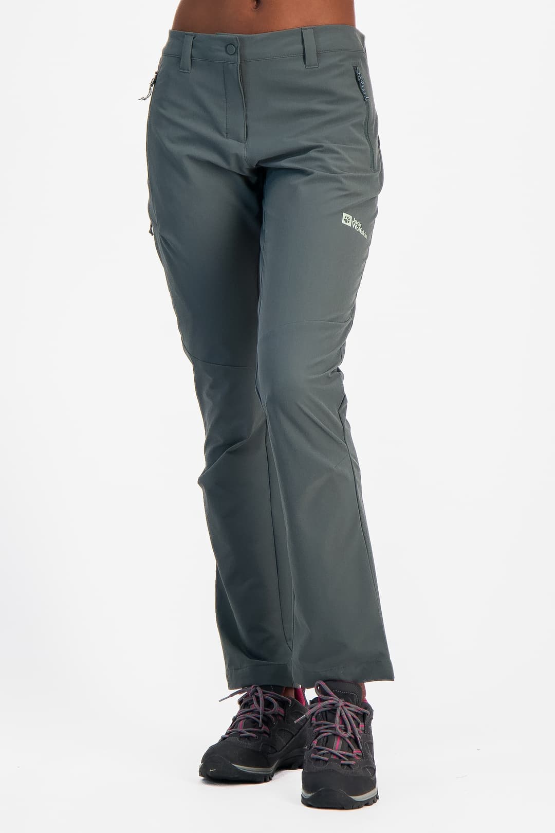 Jack Wolfskin Holdsteig Damen Wanderhose Grau, Damen, Größe: 36