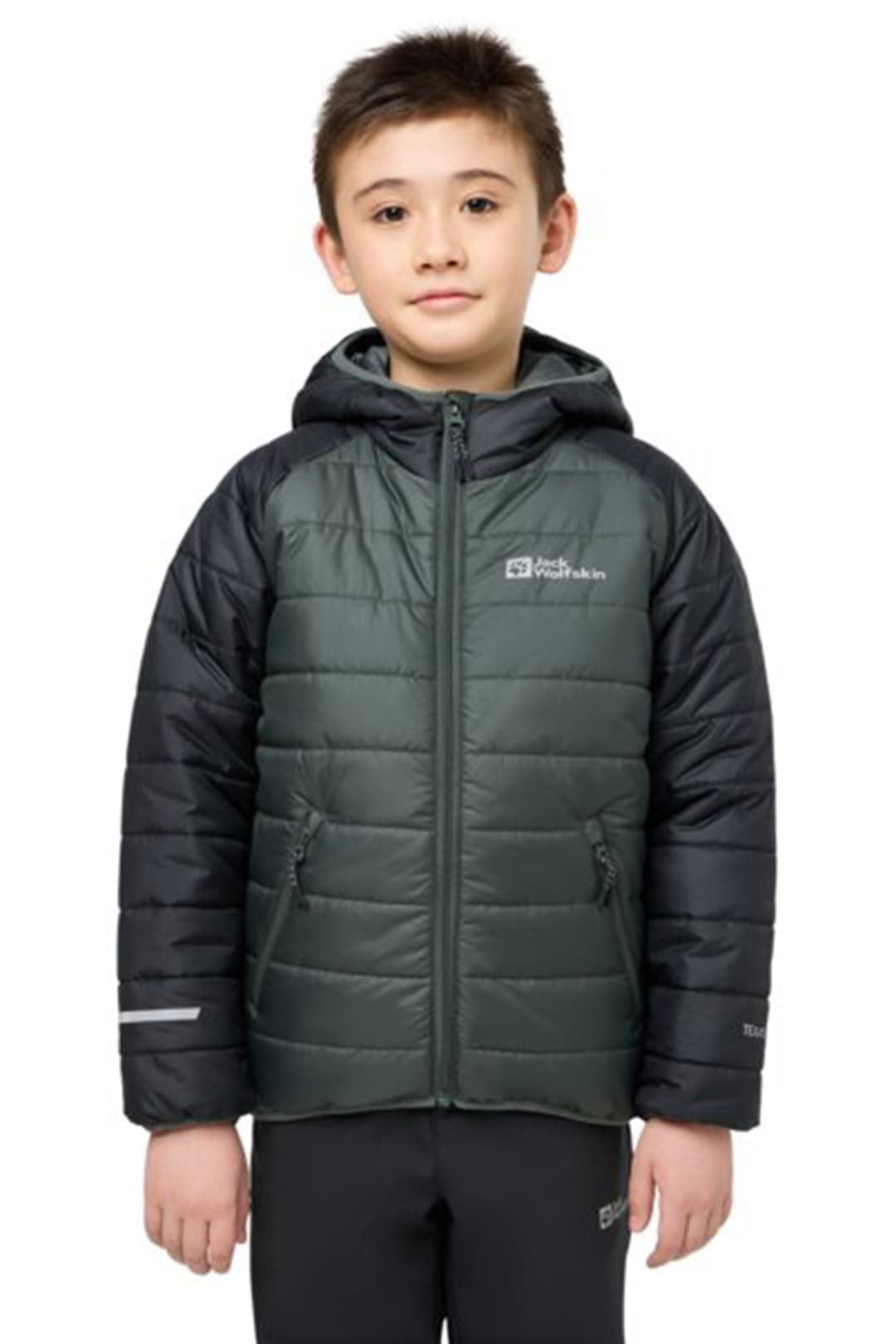 Jack Wolfskin Zenon Kinder Steppjacke Schwarz, , Größe: 128