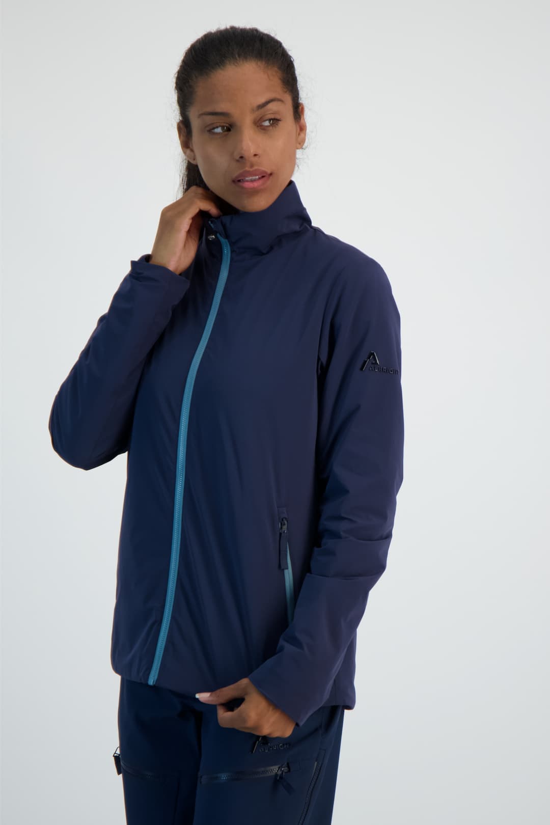 ALBRIGHT Pizol Damen Midlayer Blau, Damen, Größe: 34