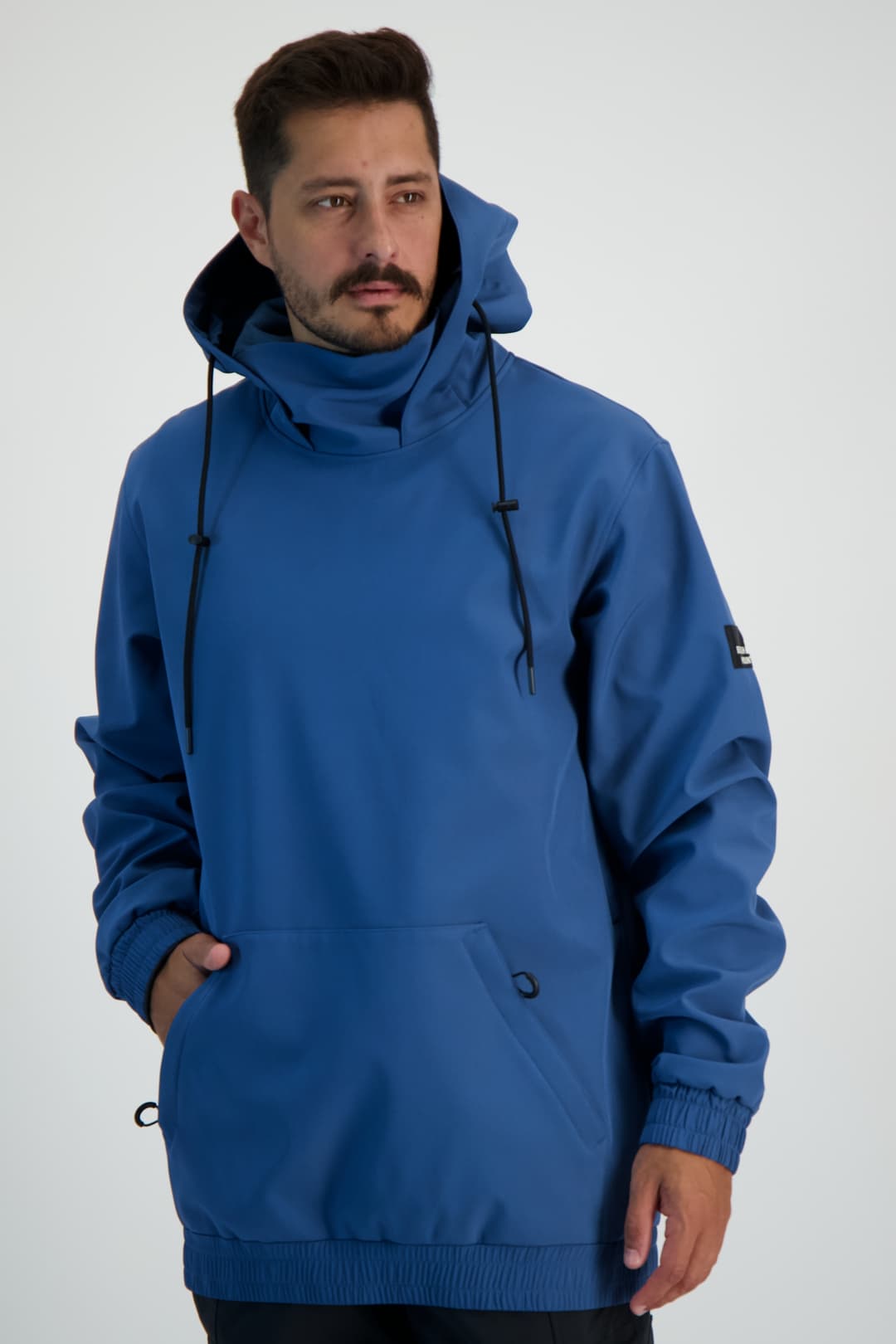 BEACH MOUNTAIN Softshell Herren Hoodie Blau, Herren, Größe: S