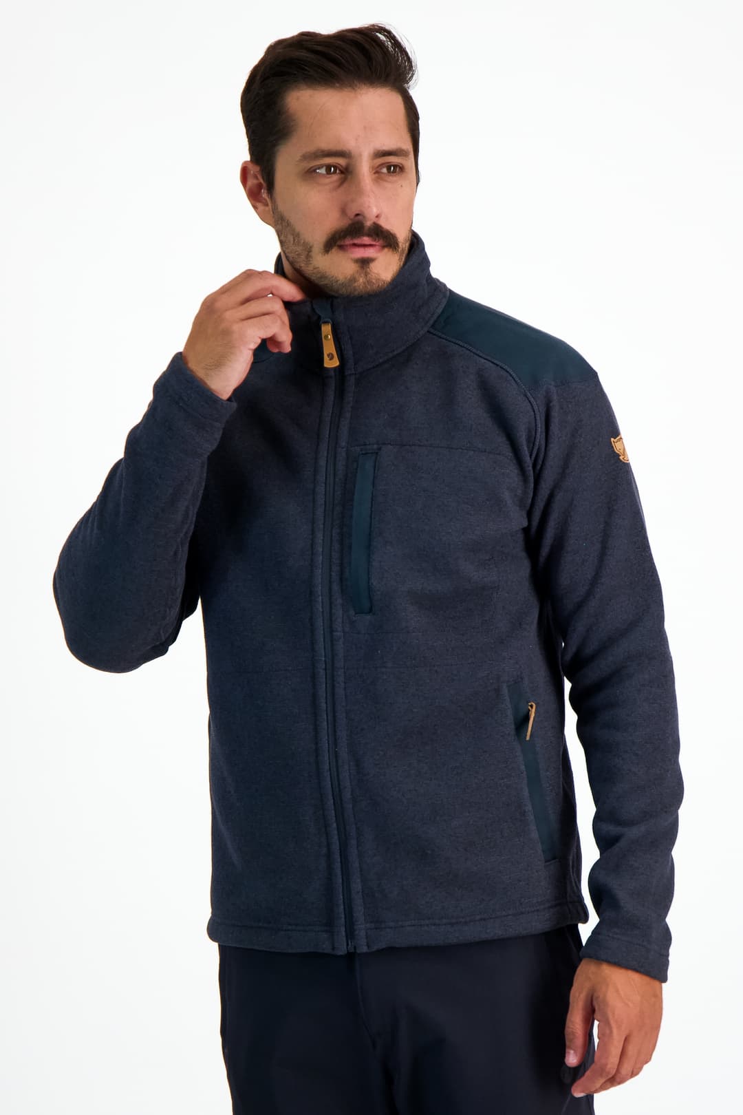 Fjällräven Buck Fleece Herren Midlayer Blau, Herren, Größe: S
