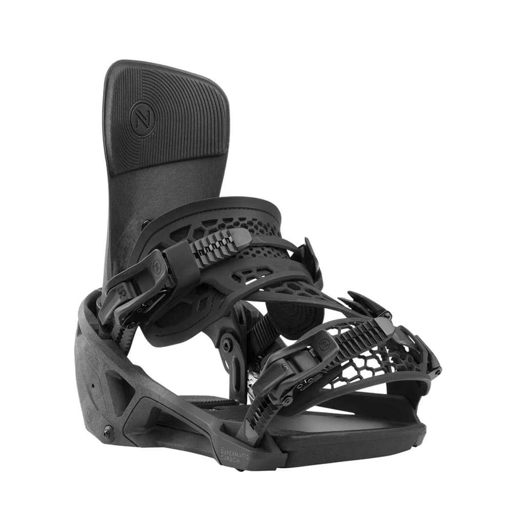 Nidecker Carbon Supermatic® Snowboardbindung Schwarz, Herren, Größe: M