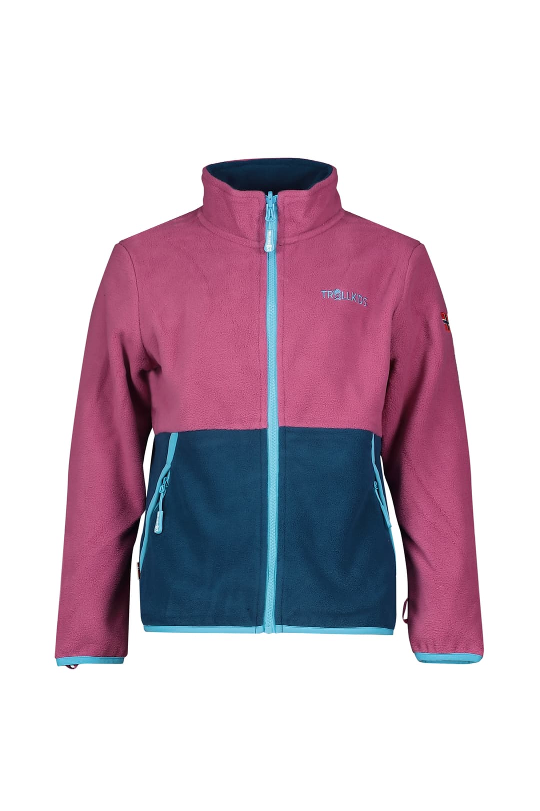 Trollkids Storfjord Kinder Midlayer Blau, , Größe: 116