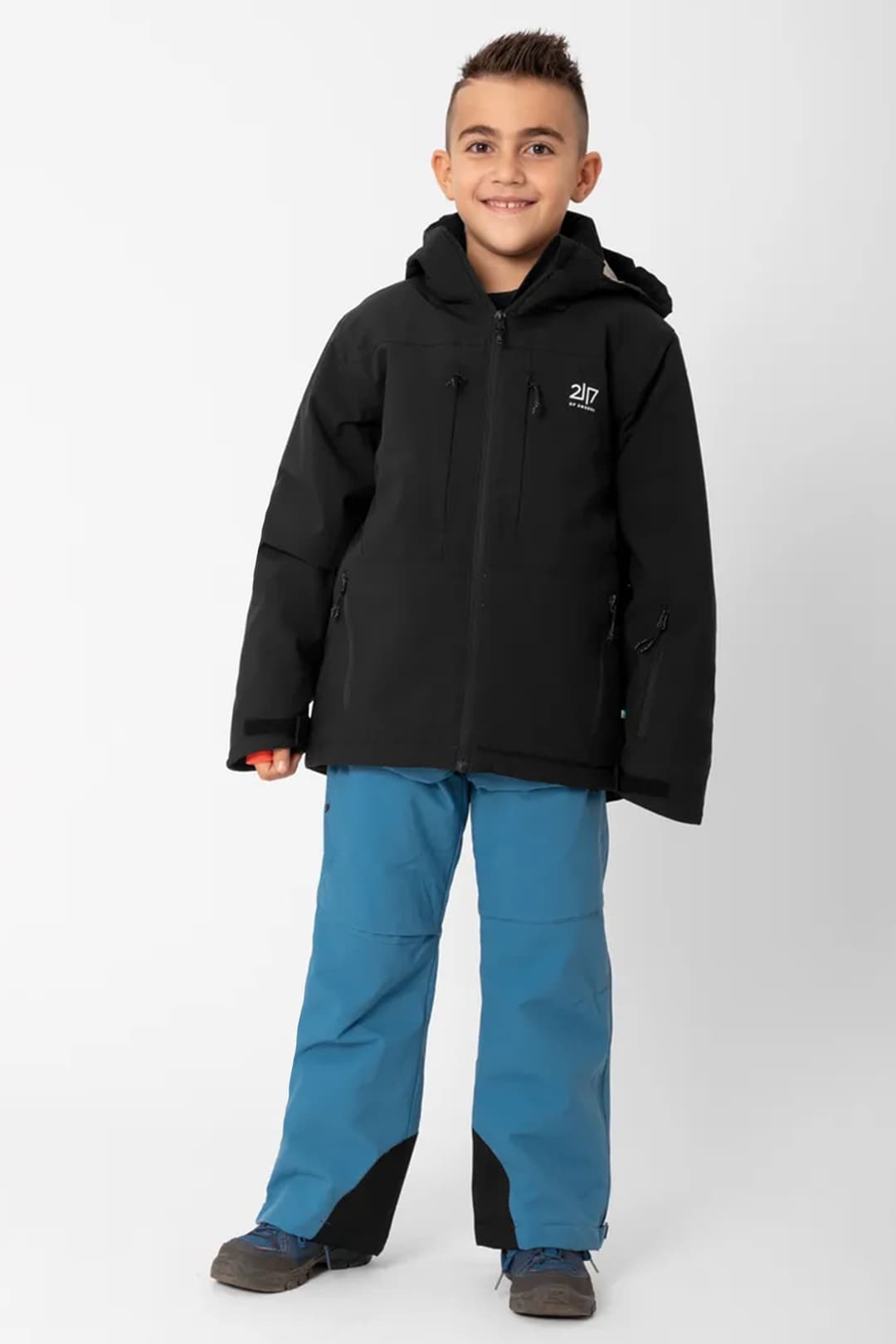 2117 OF SWEDEN Lauker Light Padded Kinder Skijacke Schwarz, , Größe: 128