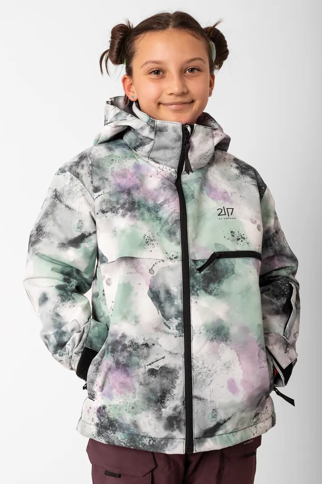 2117 OF SWEDEN Anjan Light Padded Kinder Skijacke Grün, , Größe: 128