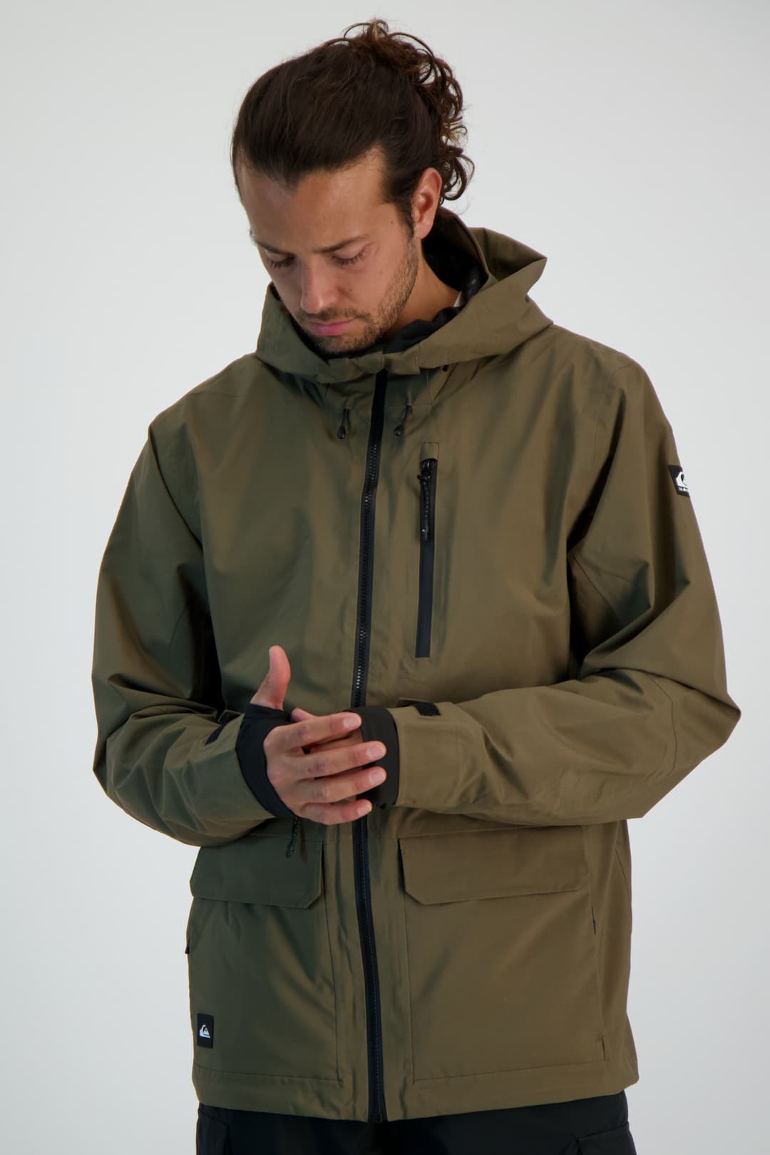 Quiksilver Quest Stretch Herren Ski-/Snowboardjacke Braun, Herren, Größe: XL