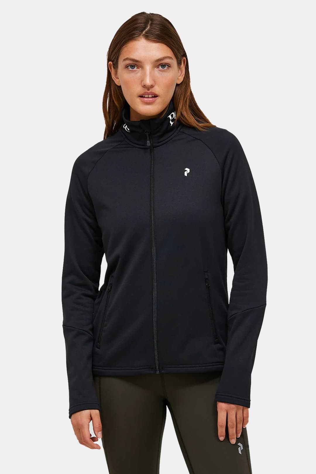 PEAK PERFORMANCE Rider Essentials Zip Damen Midlayer Schwarz, Damen, Größe: XL
