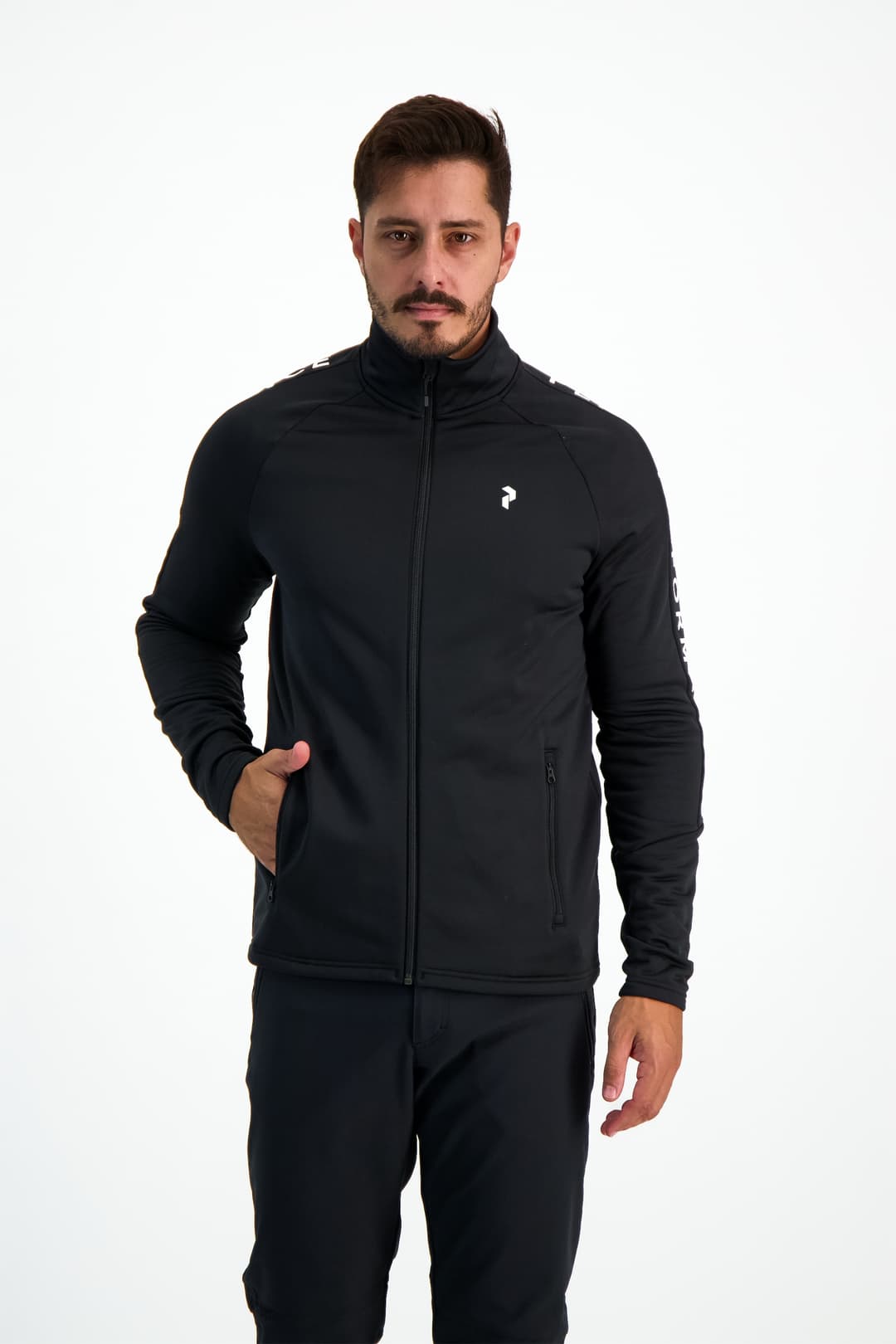 PEAK PERFORMANCE Rider Zip Herren Midlayer Schwarz, Herren, Größe: S