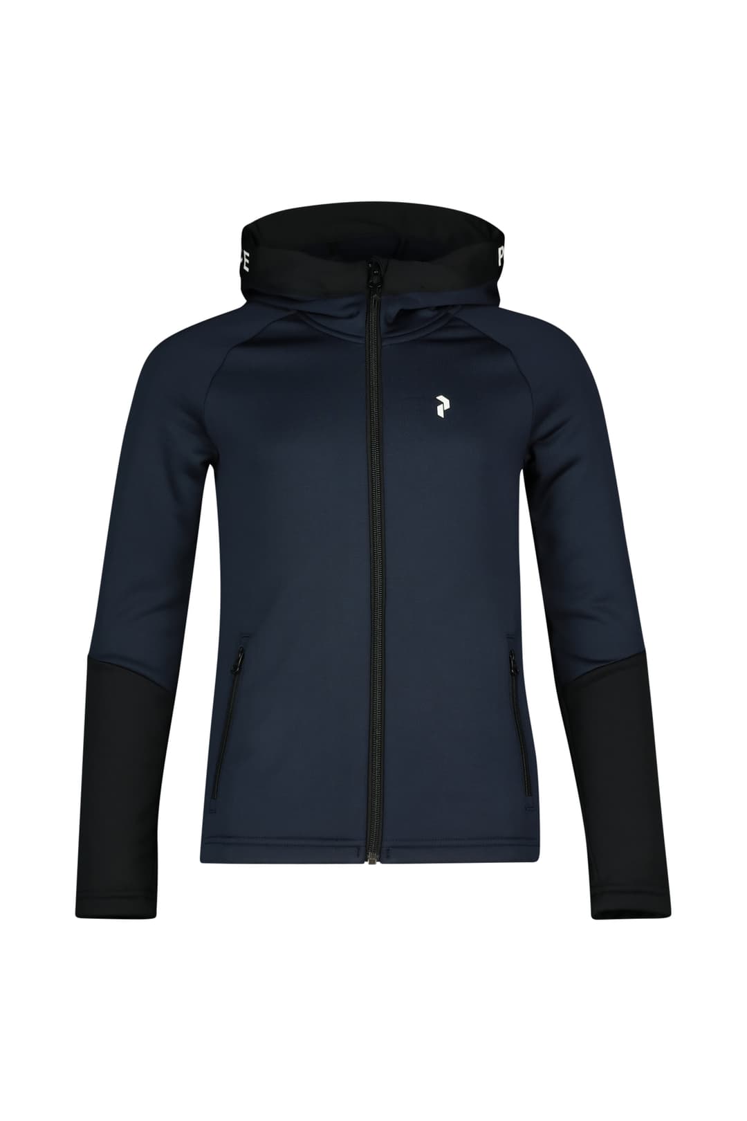 PEAK PERFORMANCE Rider Zip Hood Kinder Midlayer Blau, , Größe: 128