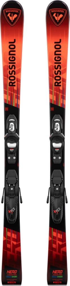 Rossignol Hero Multi-Event 120-130 Kinder Ski Set 24/25 Schwarz, , Größe: 120