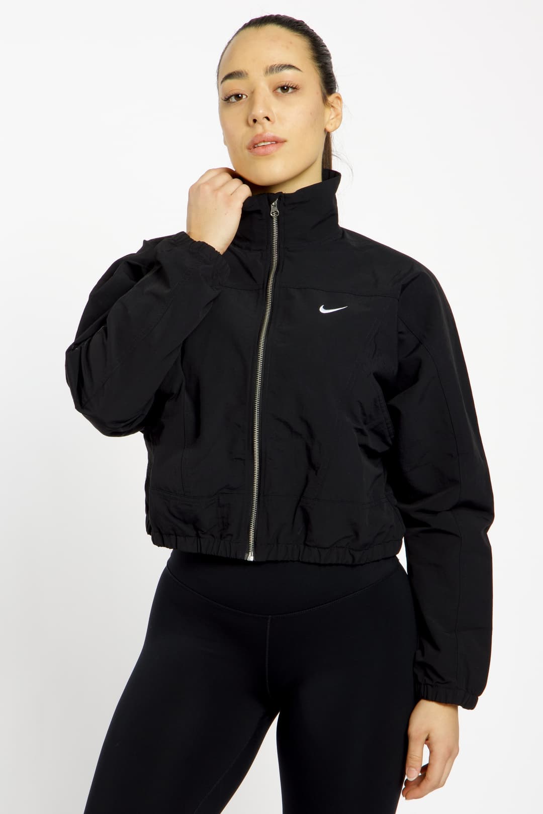 Nike Everything Wovens Damen Trainingsjacke Schwarz, Damen, Größe: L