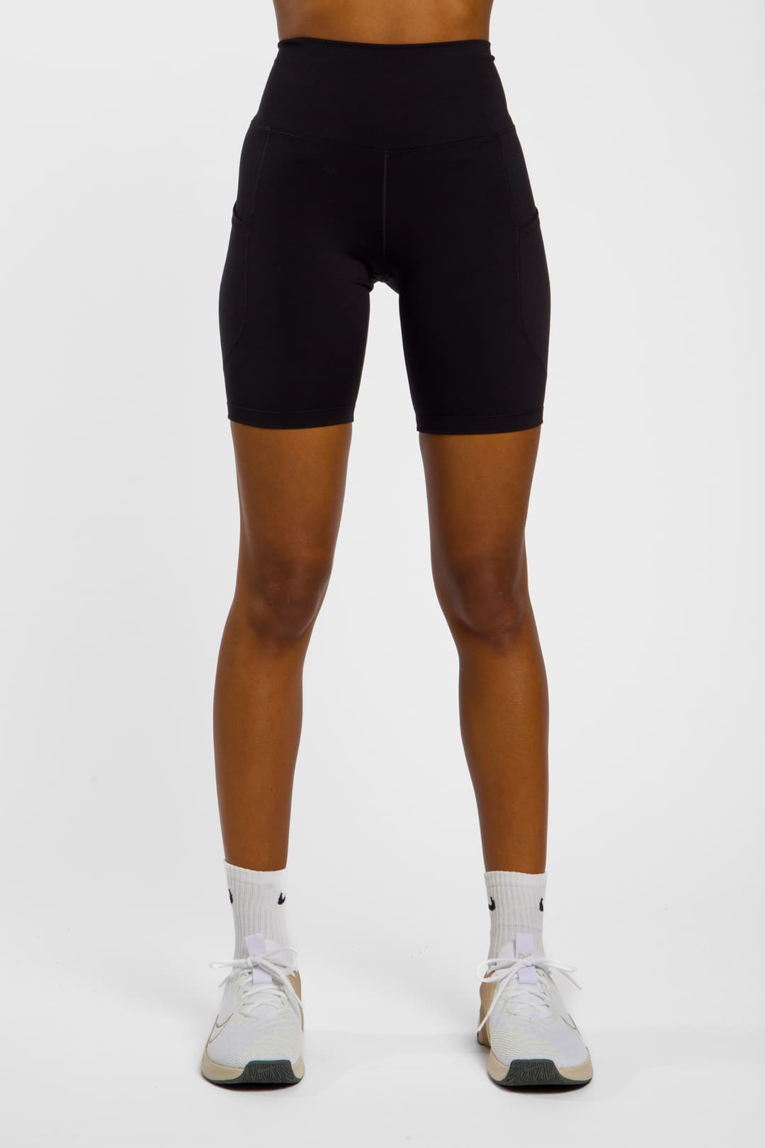 Nike One 8" Damen Short Schwarz, Damen, Größe: XS
