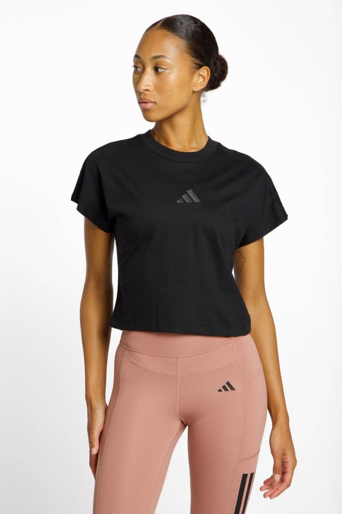 adidas ALL SZN Damen T-Shirt Schwarz, Damen, Größe: L