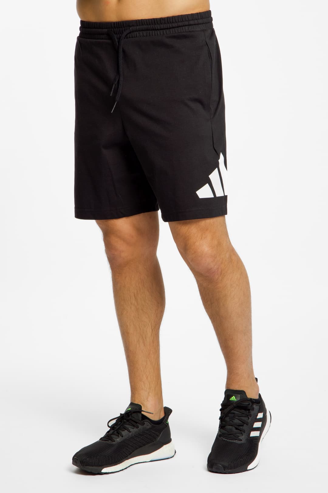 adidas Essentials Big Logo Single Jersey Herren Short Schwarz, Herren, Größe: M
