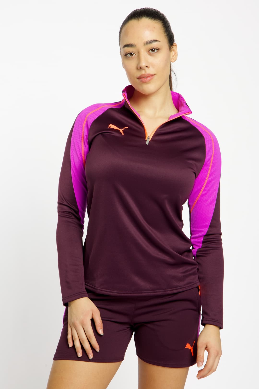 PUMA individualBLAZE Damen Longsleeve Lila, Damen, Größe: M
