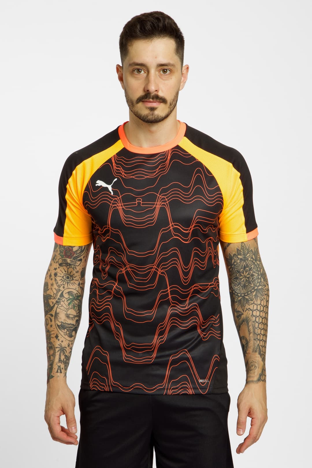 PUMA individualLIGA Graphic Herren T-Shirt Schwarz, Herren, Größe: S