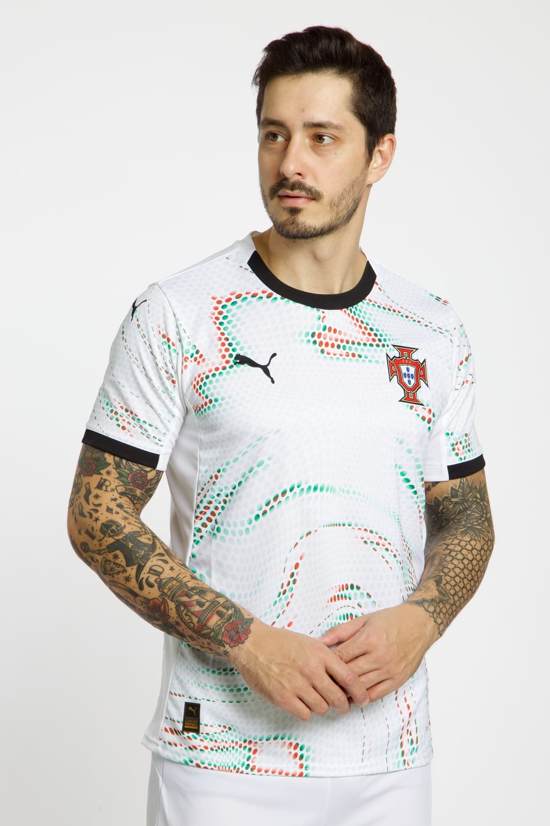 PUMA Portugal Away Replica Herren Fussballtrikot 2025 Weiss, Herren, Größe: XL