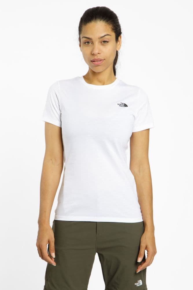The North Face Simple Dome Damen T-Shirt Weiss, Damen, Größe: XL