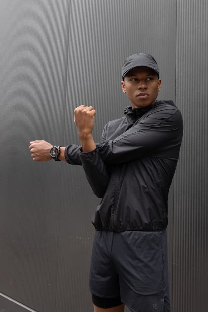 POWERZONE Herren Laufjacke Schwarz, Herren, Größe: M