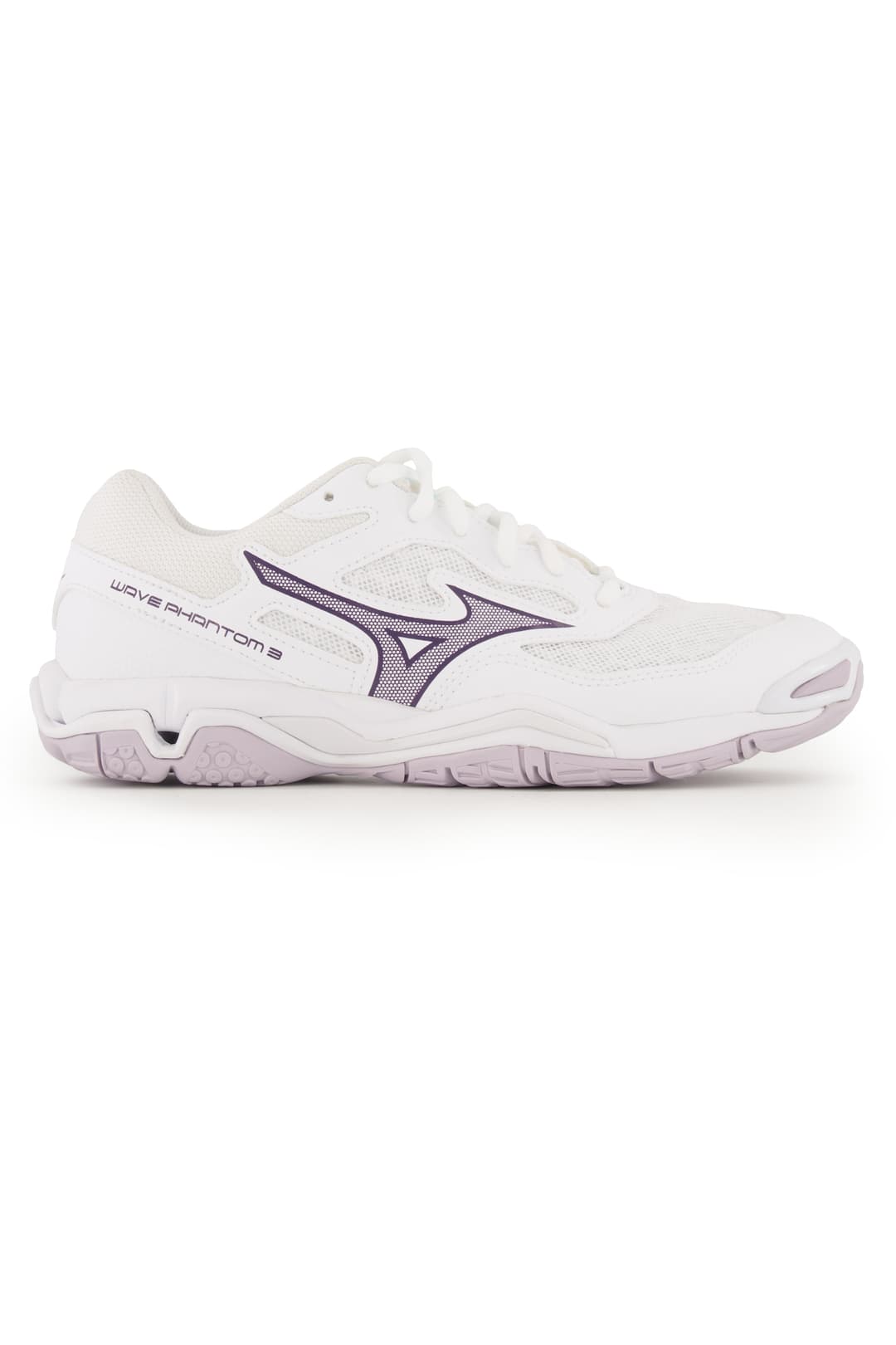 Mizuno Wave Phantom 3 Damen Hallenschuh Weiss, Damen, Größe: 4