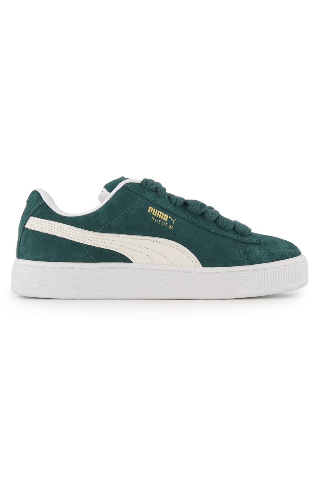 PUMA Suede XL Damen Sneaker Grün, Damen, Größe: 3 1/2