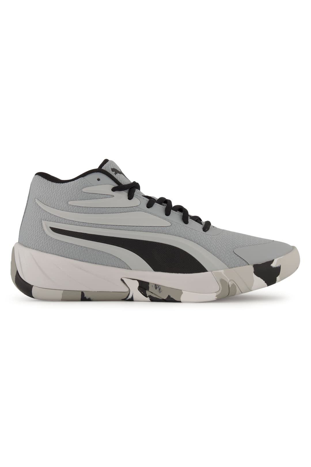 PUMA Court Pro Marble Damen Basketballschuh Grau, Damen, Größe: 8 1/2