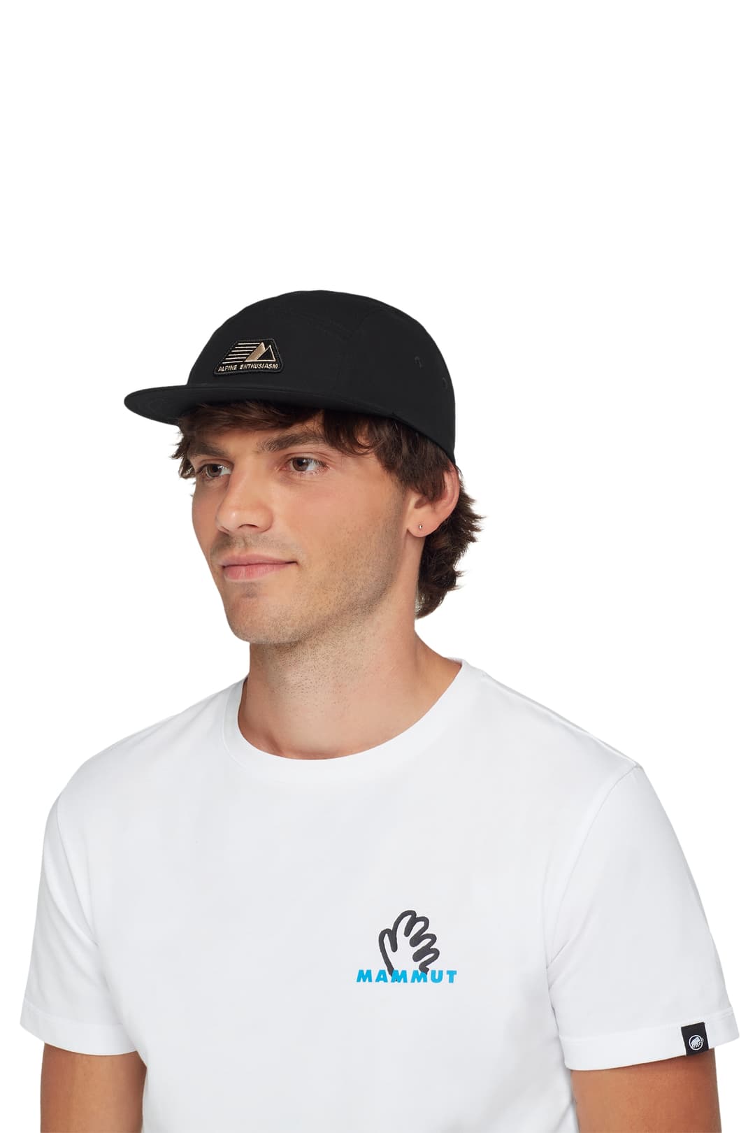 MAMMUT Five Panel Cotton Cap Schwarz, Herren, Größe: L/XL