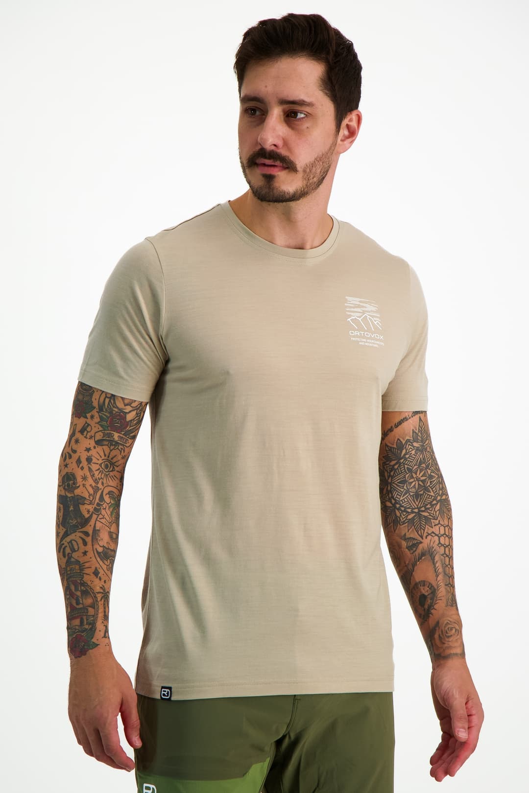 Ortovox 150 Cool MTN Mission Herren T-Shirt Beige, Herren, Größe: XXL