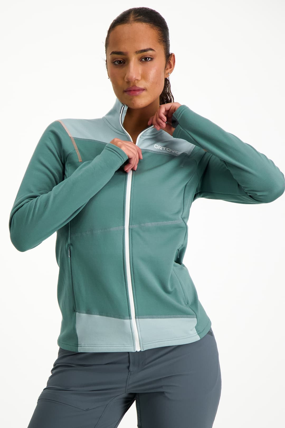 Ortovox Fleece Light Damen Midlayer Grün, Damen, Größe: XS