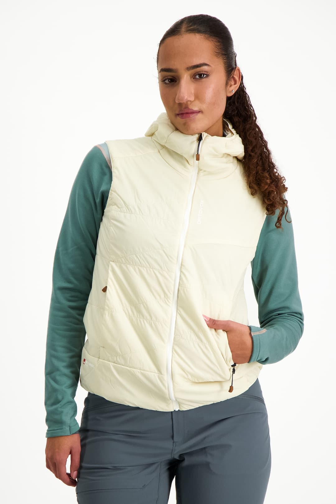 Ortovox Swisswool Piz Duan Damen Gilet Weiss, Damen, Größe: L