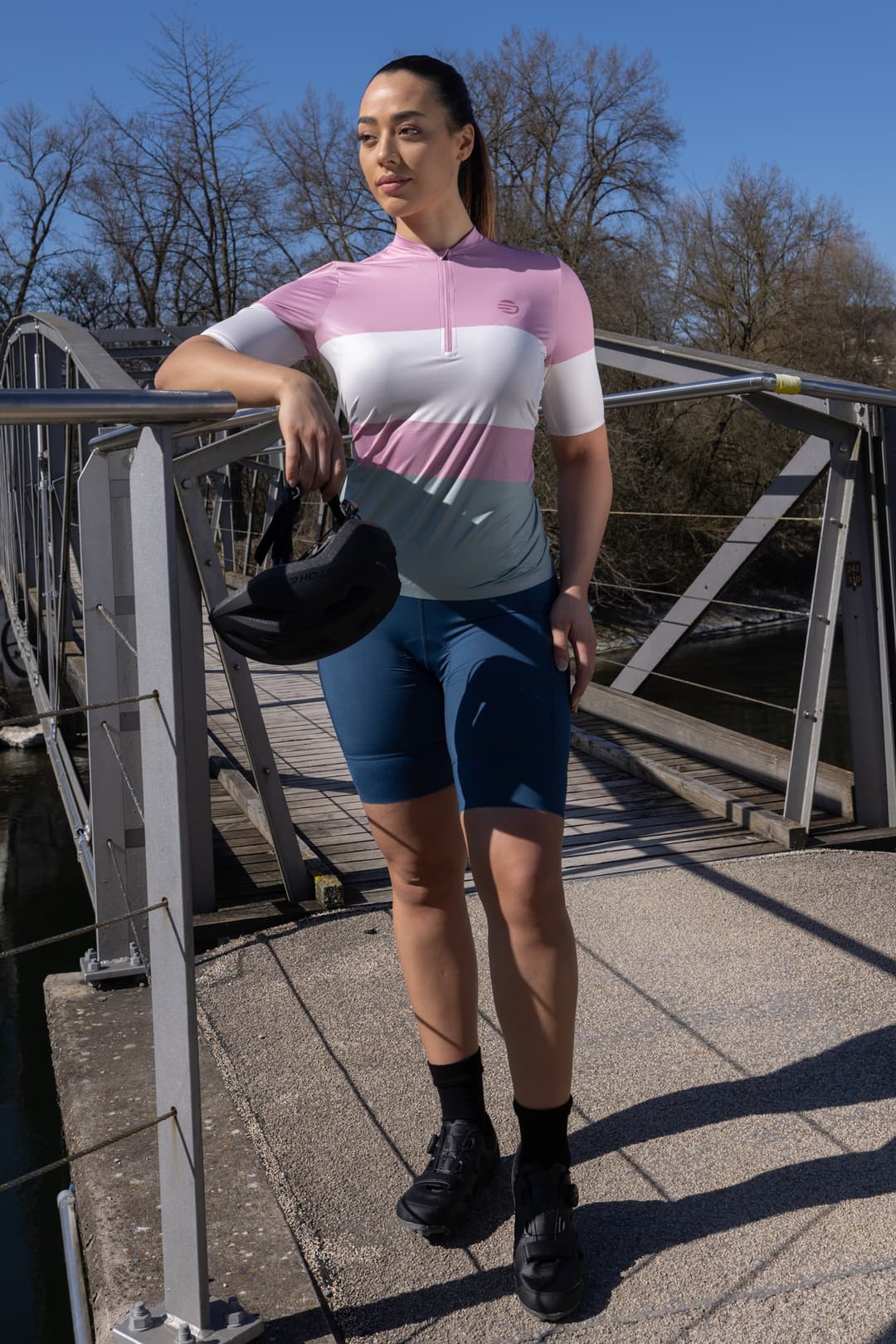 Stoke Randa Half-Zip Damen Biketrikot Pink, Damen, Größe: L