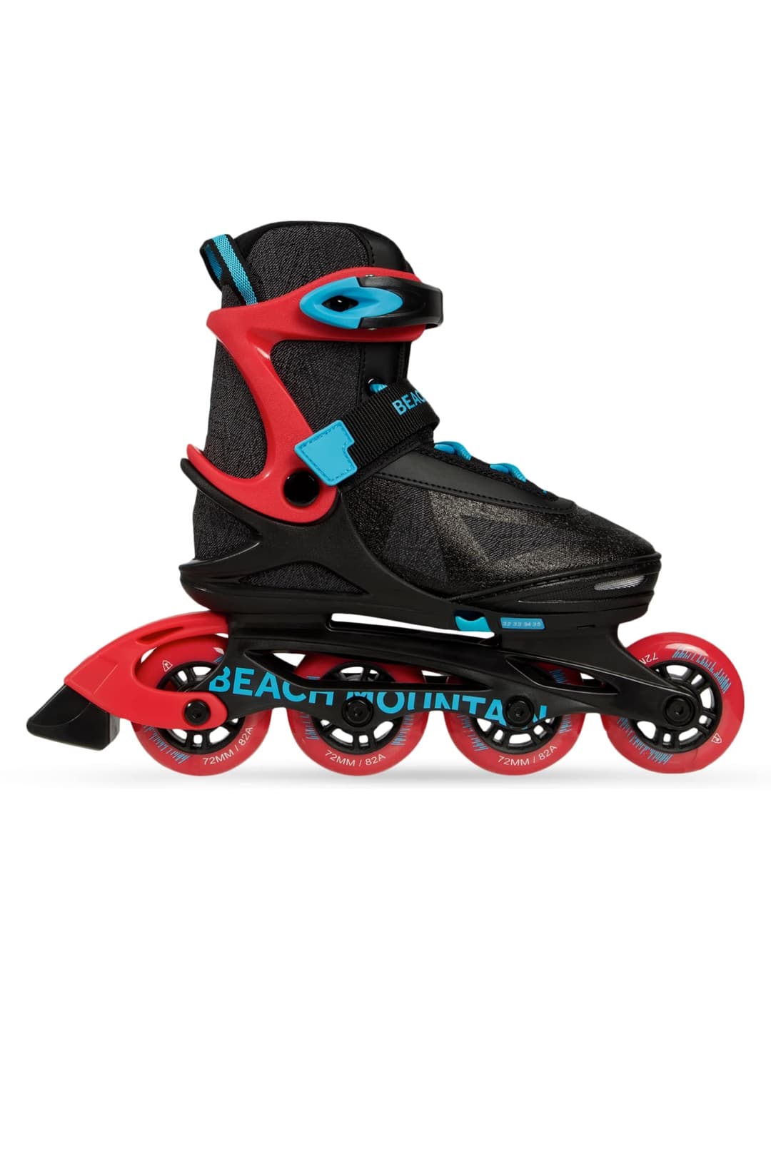 BEACH MOUNTAIN Kinder Inlineskates Schwarz, , Größe: 31