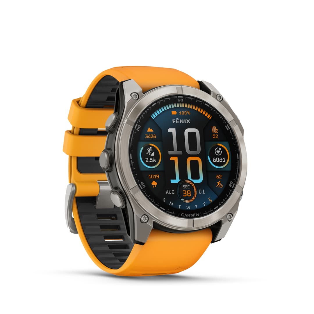 GARMIN fenix® 8 51 mm AMOLED Sapphire Sportuhr Orange, Herren, Größe: 0