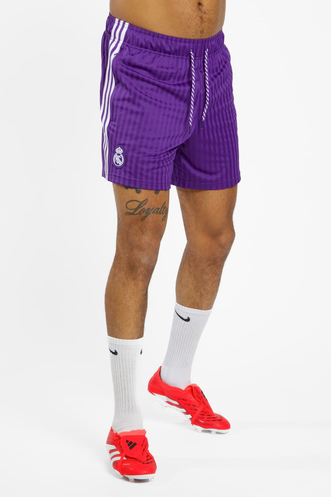 adidas Real Madrid Icon Herren Short Lila, Herren, Größe: S