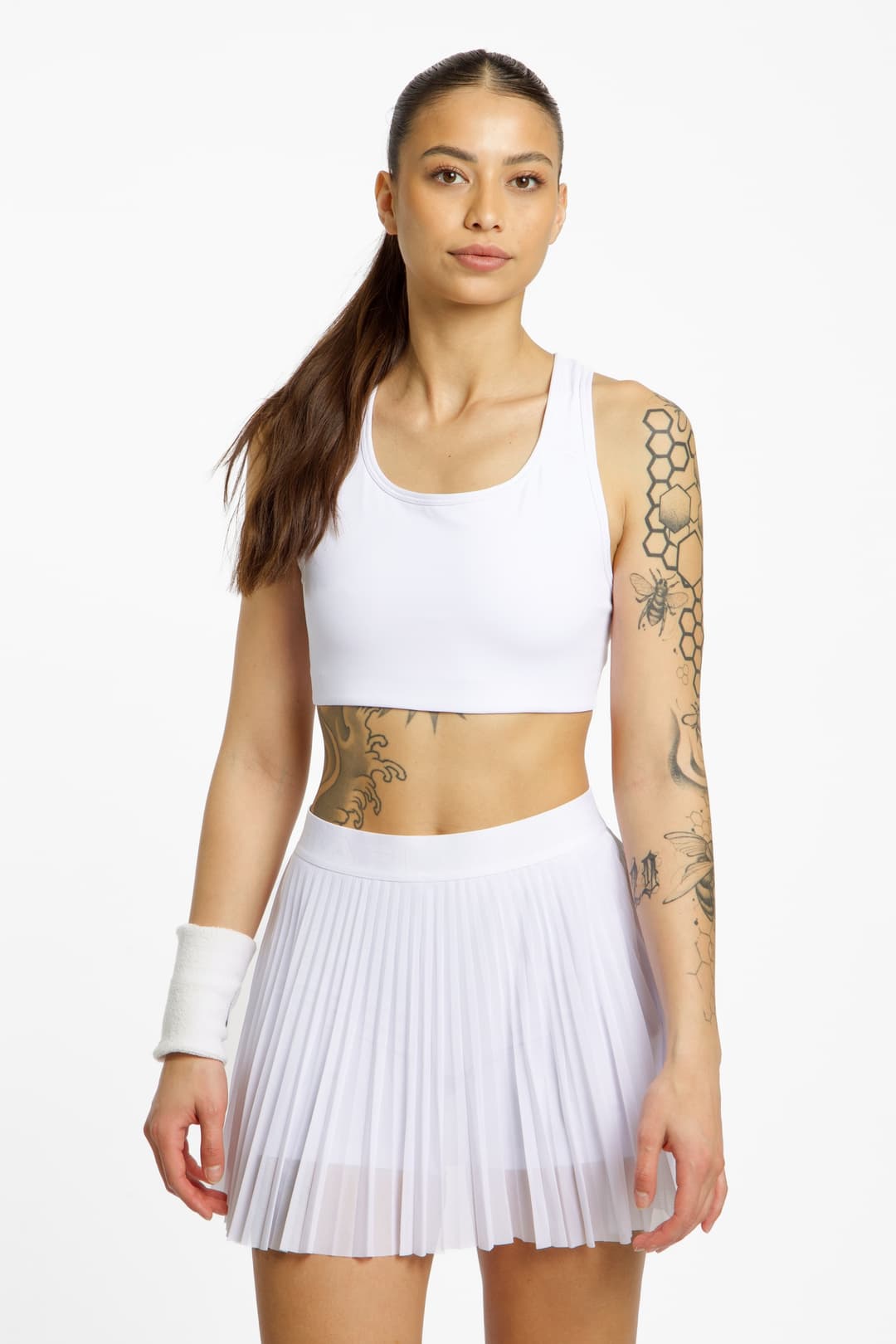 FILA Leah Damen Sport-BH Weiss, Damen, Größe: M