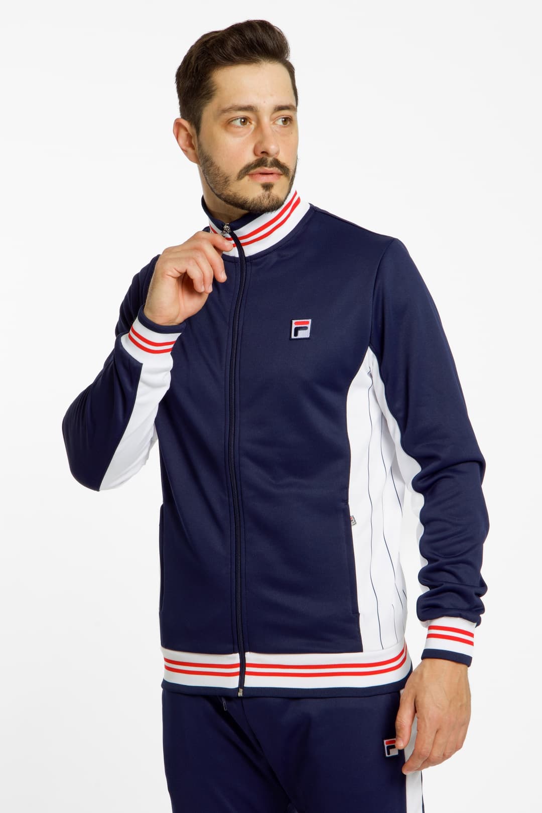 FILA Björn Herren Trainingsjacke Blau, Herren, Größe: M