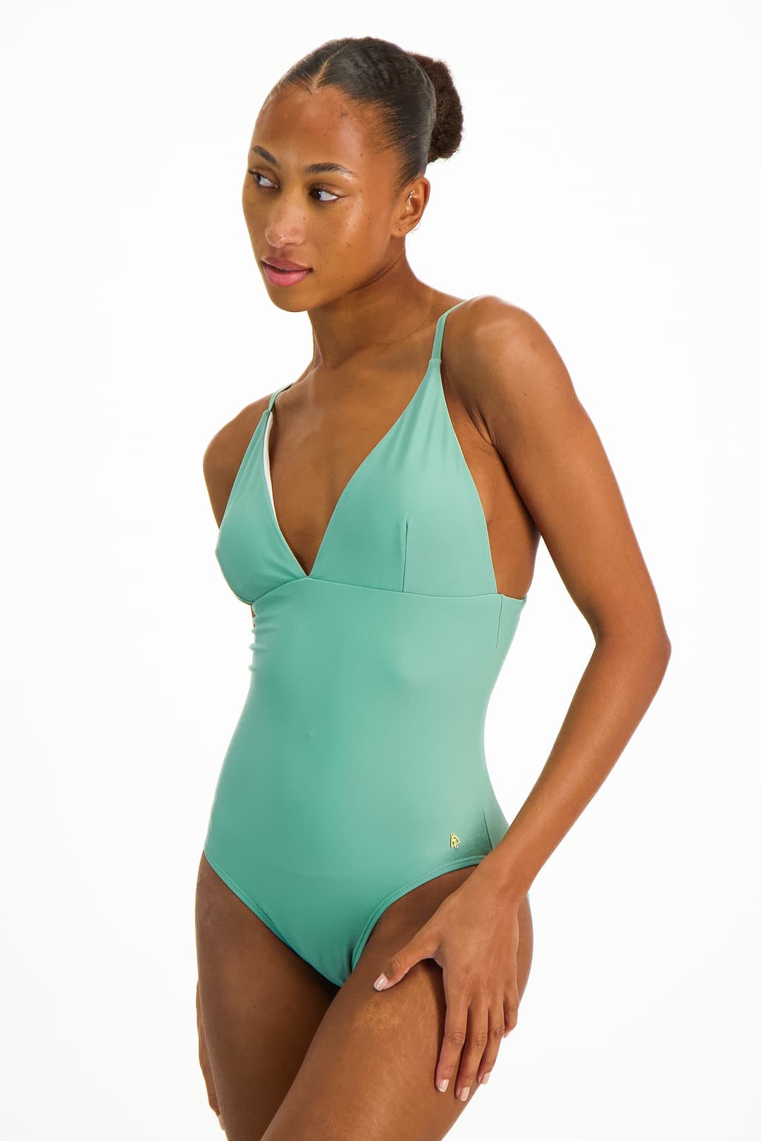 BEACH MOUNTAIN Damen Badeanzug Grün, Damen, Größe: 46