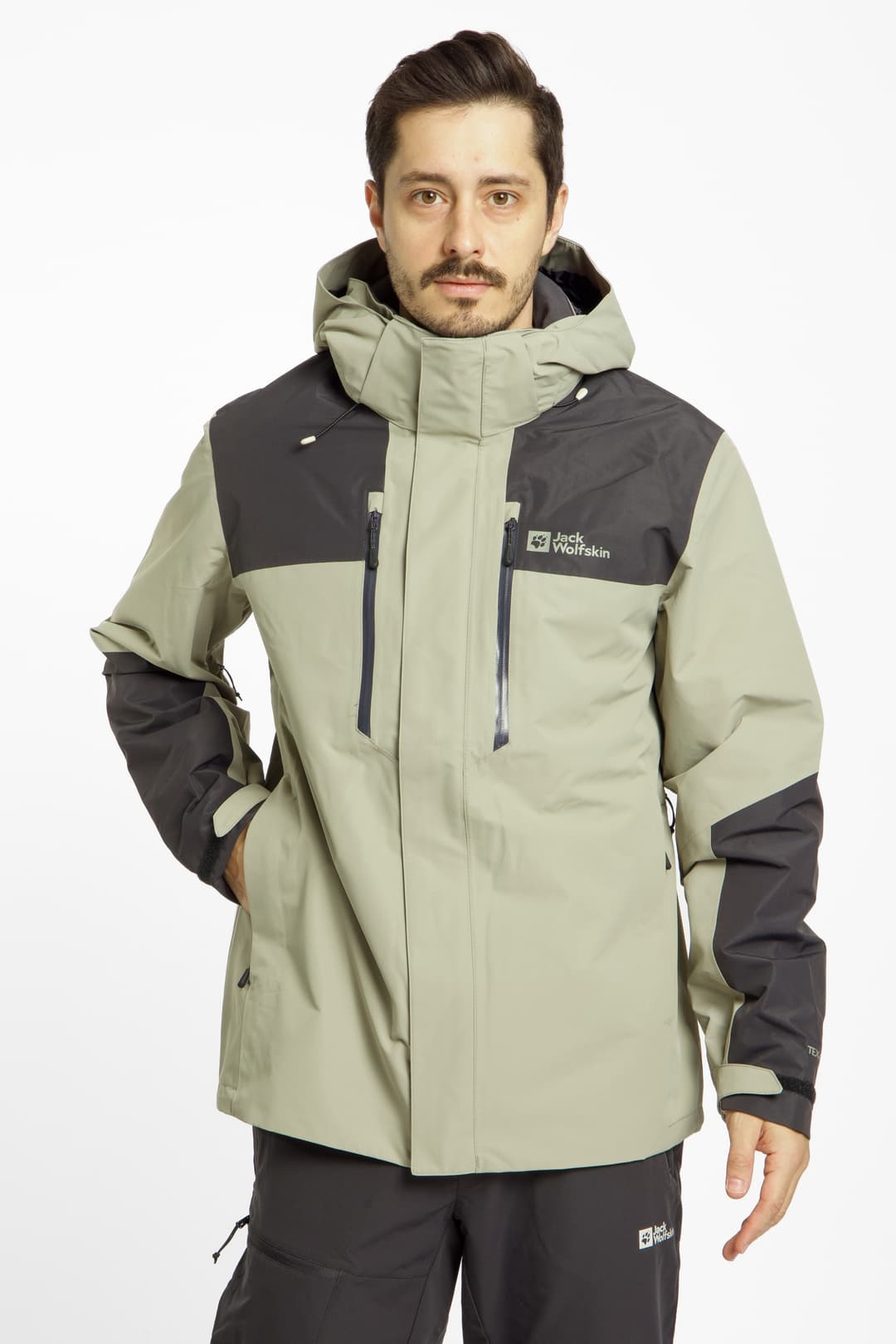 Jack Wolfskin Jasper 2L Herren Outdoorjacke Beige, Herren, Größe: L