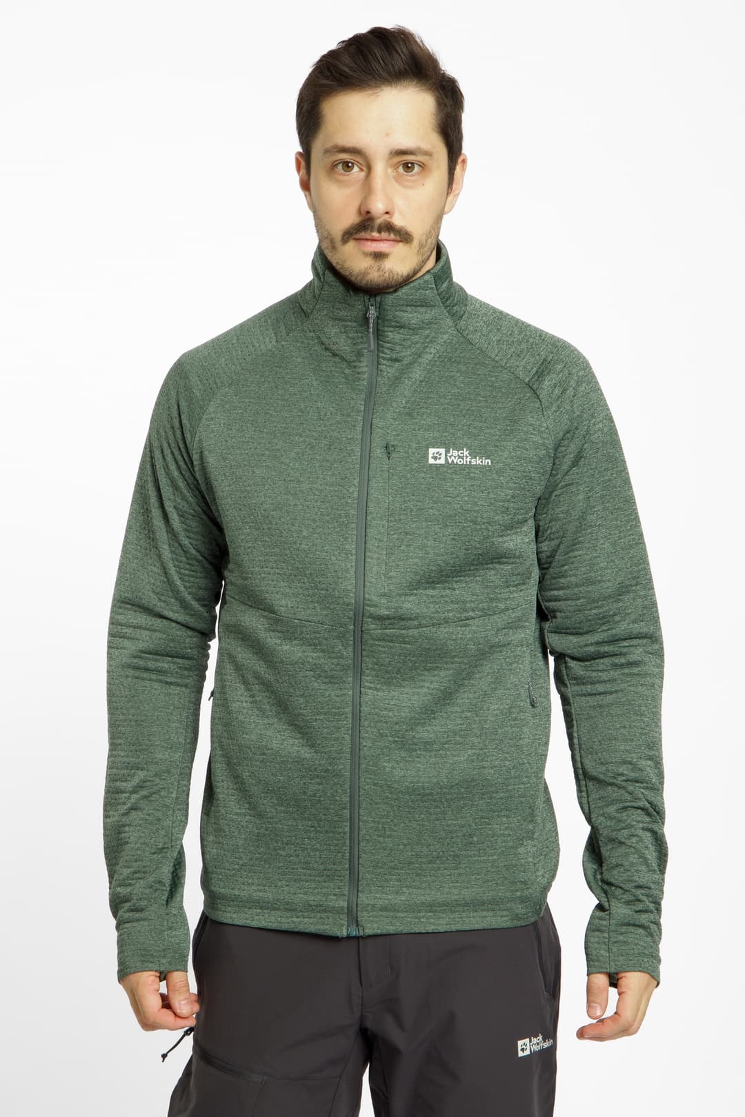 Jack Wolfskin Taiga Herren Midlayer Grün, Herren, Größe: XL