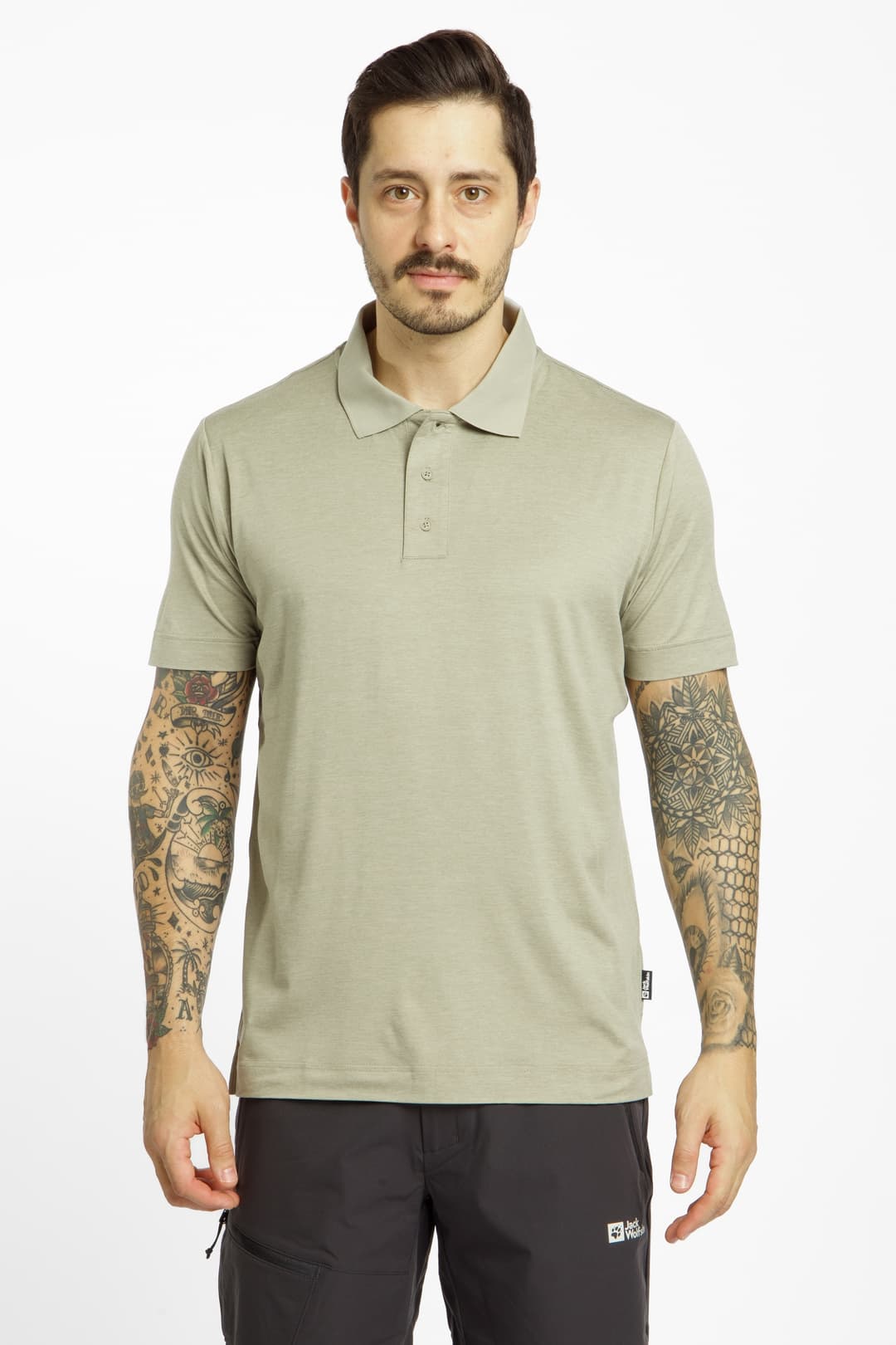 Jack Wolfskin Travel Herren Poloshirt Grau, Herren, Größe: XXL