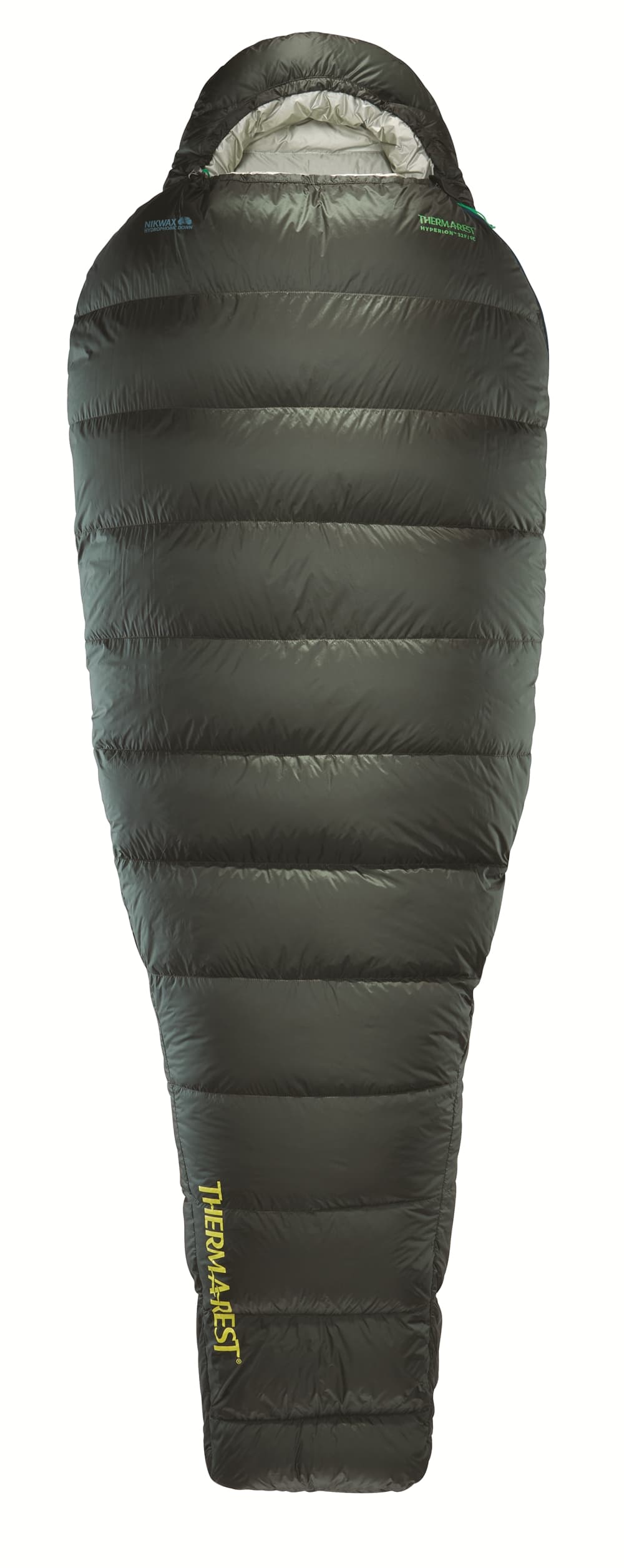 Thermarest Hyperion™ 32F/0C UL Regular Schlafsack ZIP L Grün, Herren, Größe: 0
